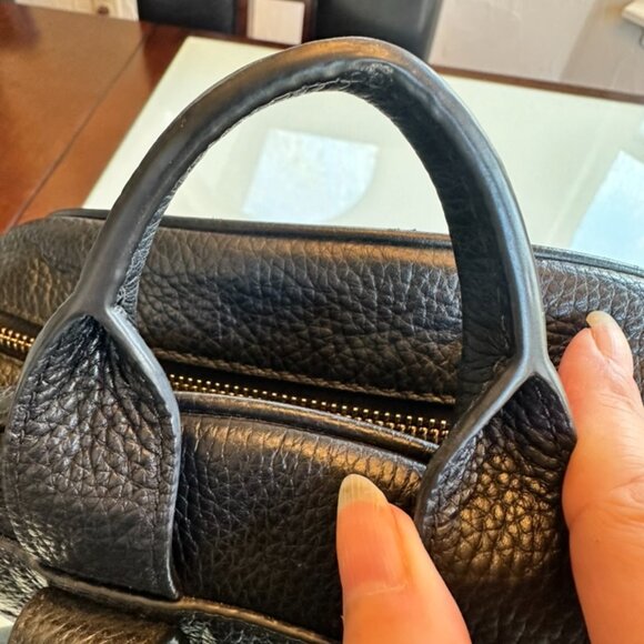 Michael Kors Large Backpack, Black Pebble Leather w/ gold accent main image 7